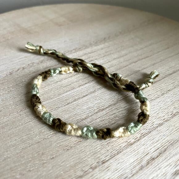 Daniella Bracelet anklet trendy comfortable tie embroidery thread woven gift - Picture 1 of 1